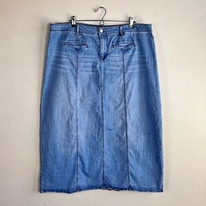 Est. 1946 Denim Cotton Blend Denim Midi/ Maxi Skirt